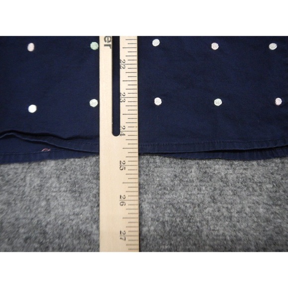 Jones New York Signature Button Up Shirt Top Women's Plus Size 1 Blue Polka Dot - Picture 7 of 7